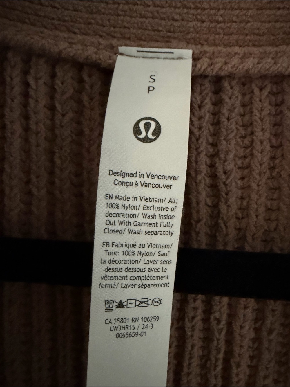 lululemon athletica Ribbed Button-Front Cardigan in Taupe - Picture 6 of 6